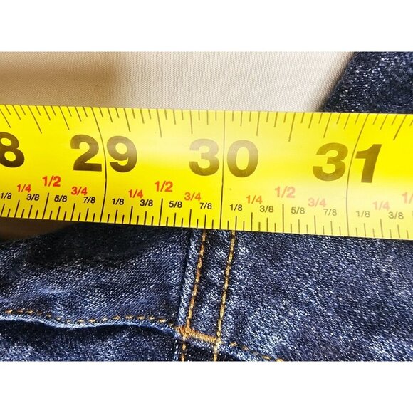 Lucky Brand Size 38X30 Mens 221 Straight Blue Denim 5 Pocket Logo Tag Jeans - Picture 6 of 13